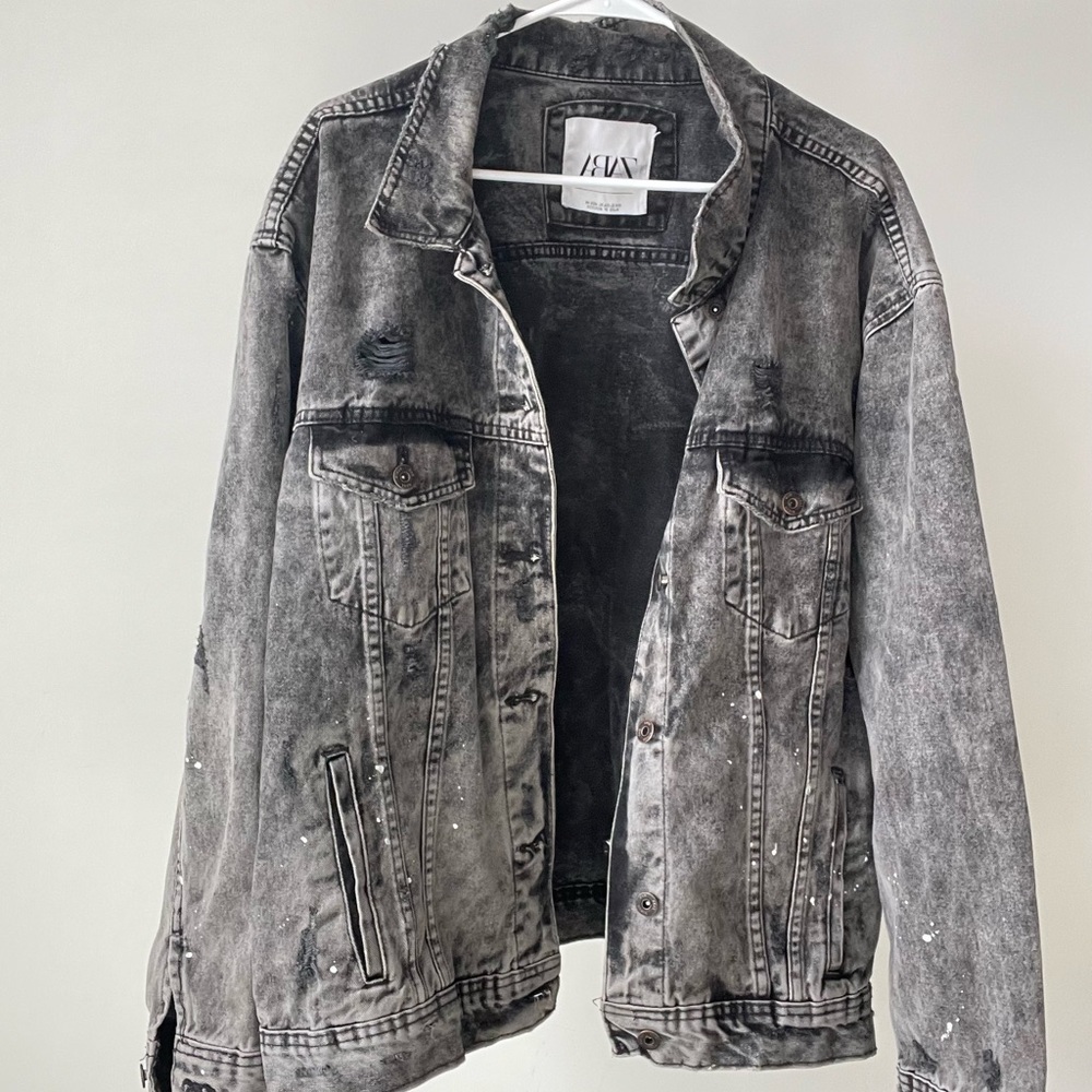 Zara black wash jacket